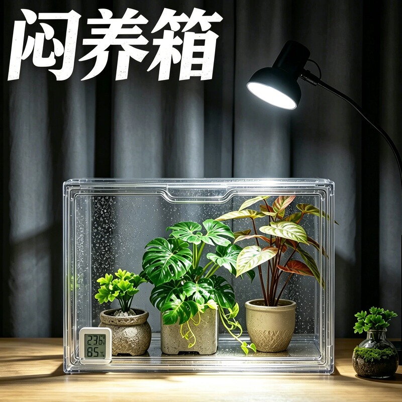 Flower House Seedling Incubator, Tropical Plant Incubation Box, Fully Transparent Acrylic Heat Plant Cabinet, Household Moisturizing Storage Box Flower House Seedling Incubator, Tropical Plant Incubation Box, Fully Transparent Acrylic Heat Plant Cabinet, Household Moisturizing Storage Box