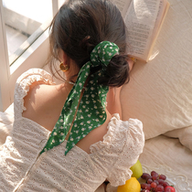 Beautiful emperor French outfit Vintage small floral triangle scarf can be used as a hair band headscarf