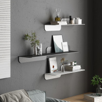 Nordic wall shelf ins net red wrought iron clapboard display stand simple one-word creative shelf book shelf