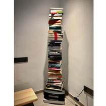 Simple floor-to-ceiling bookshelf bedroom living room home storage cabinet simple modern Nordic multi-layer rack wrought iron shelf