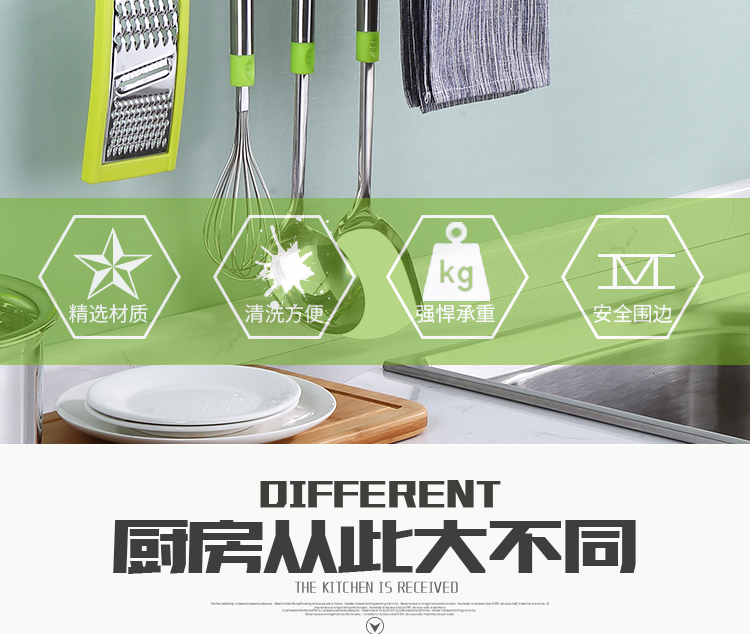 Kệ bếp miễn phí đột lỗ Inox nhiều lớp giá lưu trữ treo tường giá gia vị 2 lớp vật tư nhà bếp kệ để gia vị nhà bếp