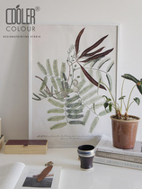 CoolerColour retro botanical picture concolation tree green plant Nordic medieval decoration painting poster