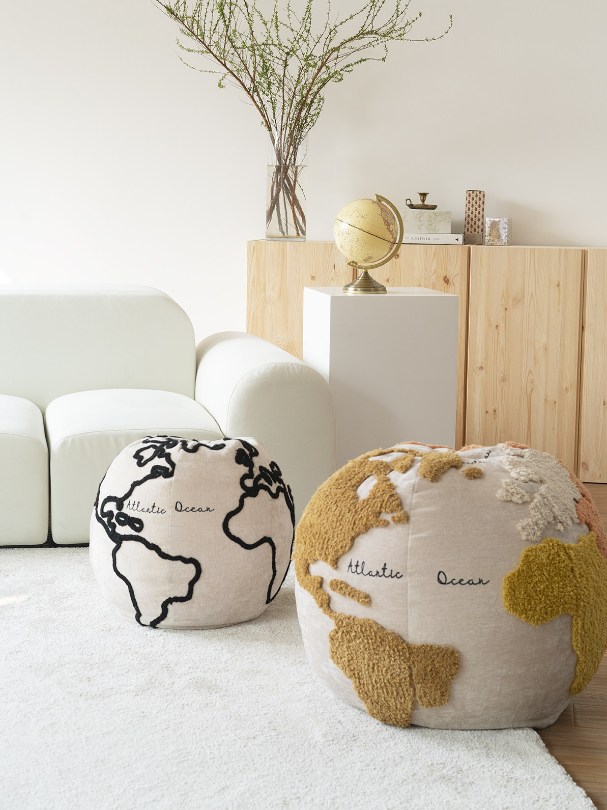 Coolercolour original patent Earth sits on pier sofa bench bedroom children's room for adult lazy sofa