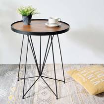 Hui Shiju loft Industrial Wind iron Art small side few mobile small round table sofa side table living room corner coffee table