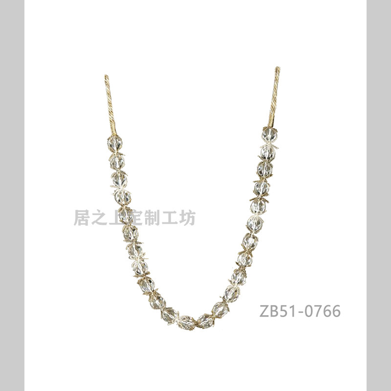 American style European-style Curtain Hanging Ears-style Dining Room Upscale Villa high quality Decorative Strap Branch