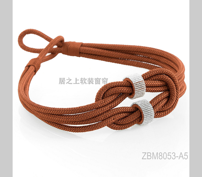 Curtain Strap American Modern Light Lavish Drilling Shiny Tied Rope Orange Jane Outlet European Prototype House
