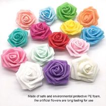 50pcs 6cm PE Foam Rose Flowers Artificial Flowers For Home