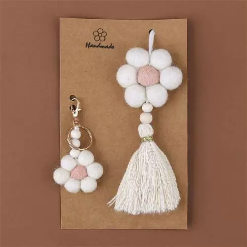 2pcs ручной клавиш держатель ключей Keyring Bag Sagce Carm Carm