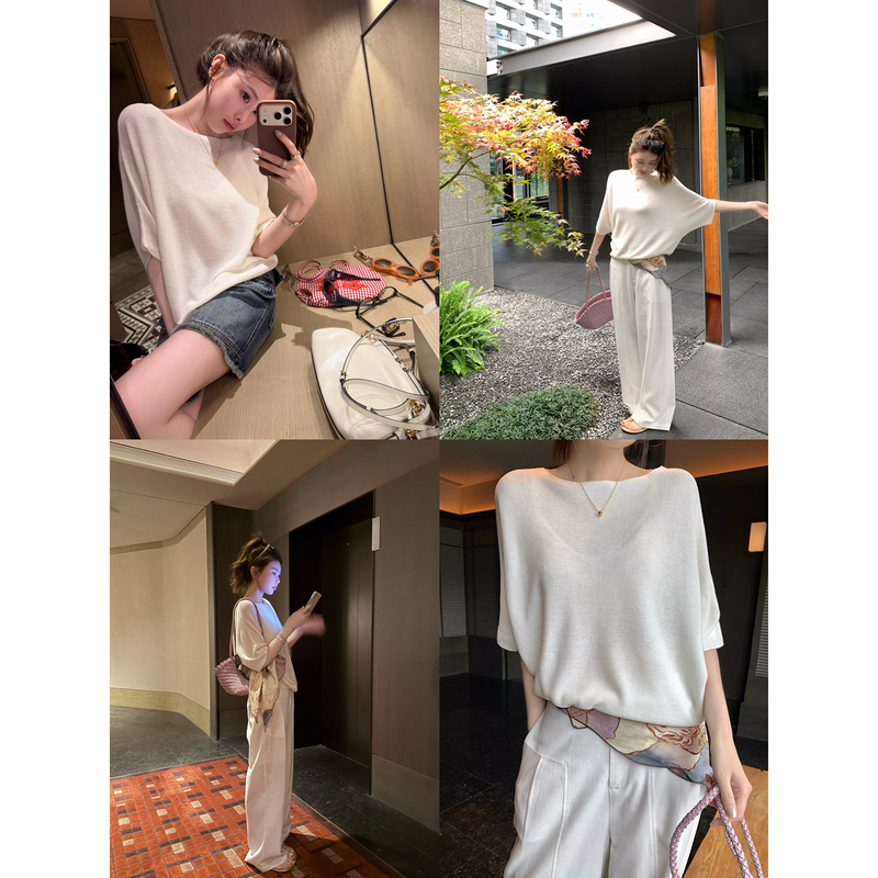 Realzz Official Yining Zhangzhang Breathable Tencel Linen Two-Piece Molded Quiet Luxury Knitwear