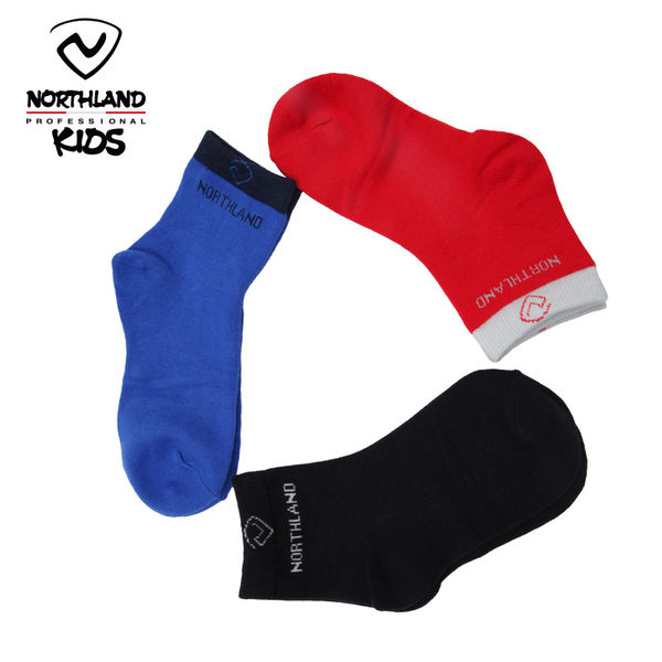 Northland 诺诗兰 男童运动袜*3双 天猫优惠券折后￥19包邮（￥39-20）