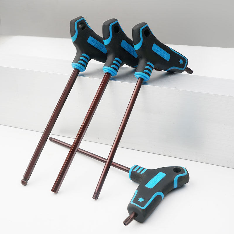 Cane type S2 inner hexagonal T type flat head plum ball head T-shaped six-sided screwdriver hexagonal plum wrench tool