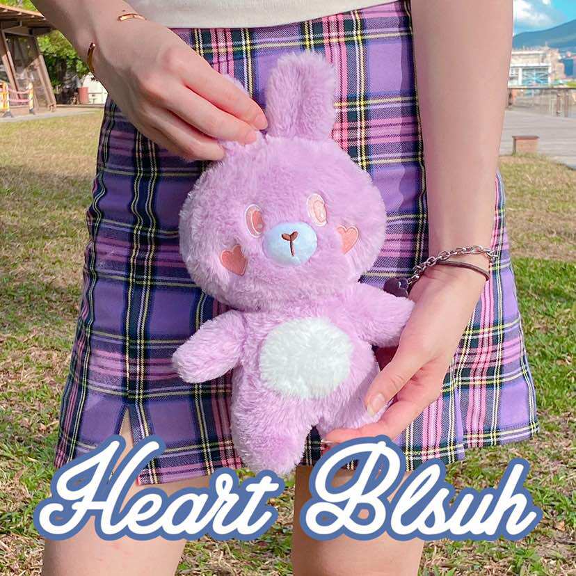 HEART BLUSH original design Miona Purple rabbit cute plush doll doll girl soft and cute