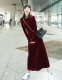 High-end gold velvet dress mid-length spring and autumn winter large size fat m slim temperament bottoming straight a-line skirt