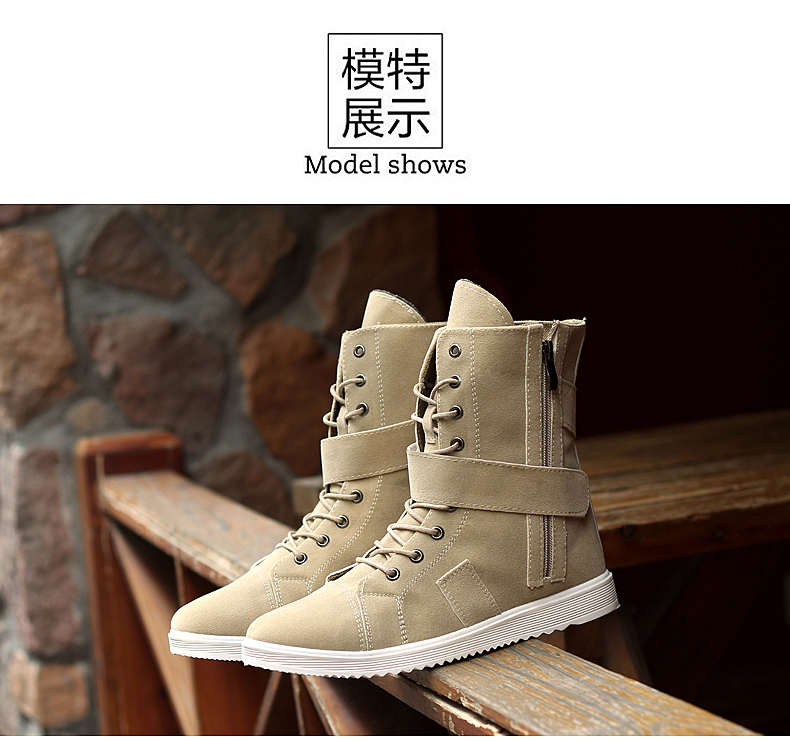 Mùa đông và mùa đông nước Anh Martin ủng nam giày cotton ấm áp dày nhung tuyết Giày nam đi ủng cao ủng mùa đông ống dài giầy đốc nam