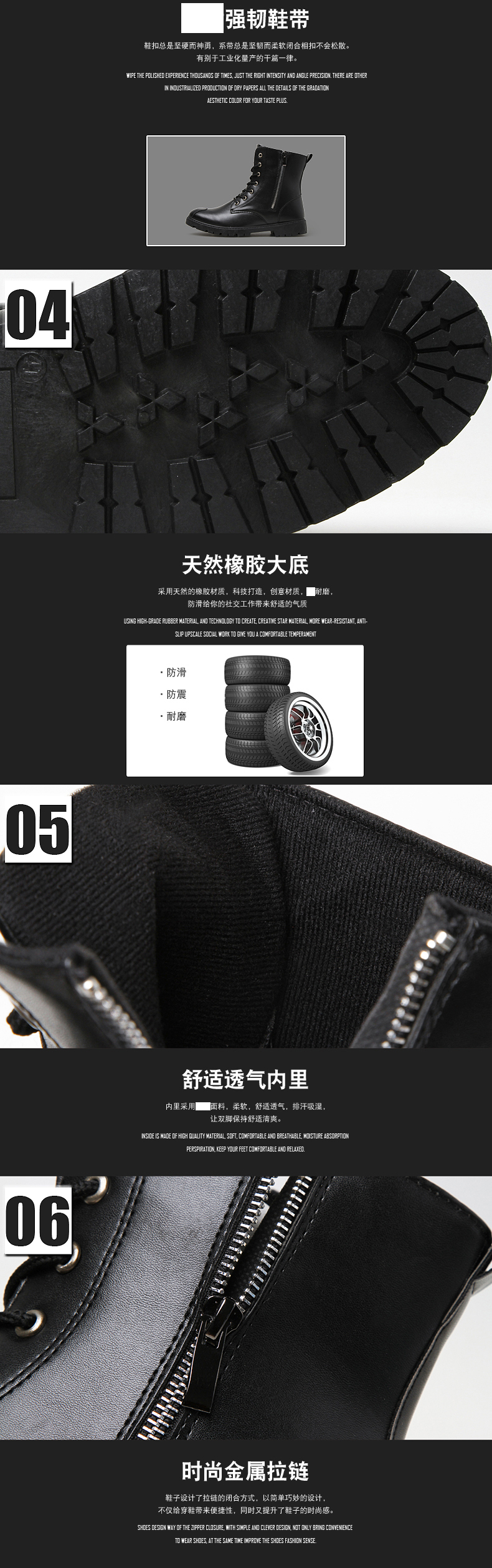 Giày cao cổ nam Martin Giày da nam retro ủng mùa đông, giày ống cao không thấm nước cho nam, giày cao cổ nam giày boots nam
