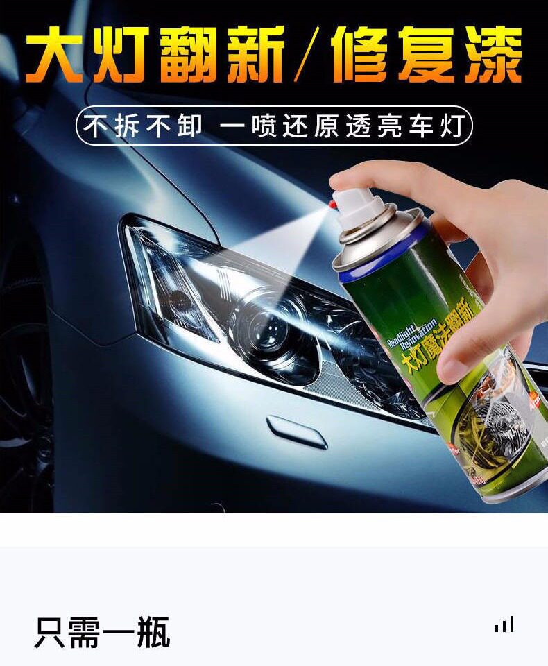 Эмаль для покрытия автомобиля 【不拆卸】汽车大灯修复液蜡车灯翻新镀晶修复划痕氧化抛光镀膜剂 Congregation Sheng
