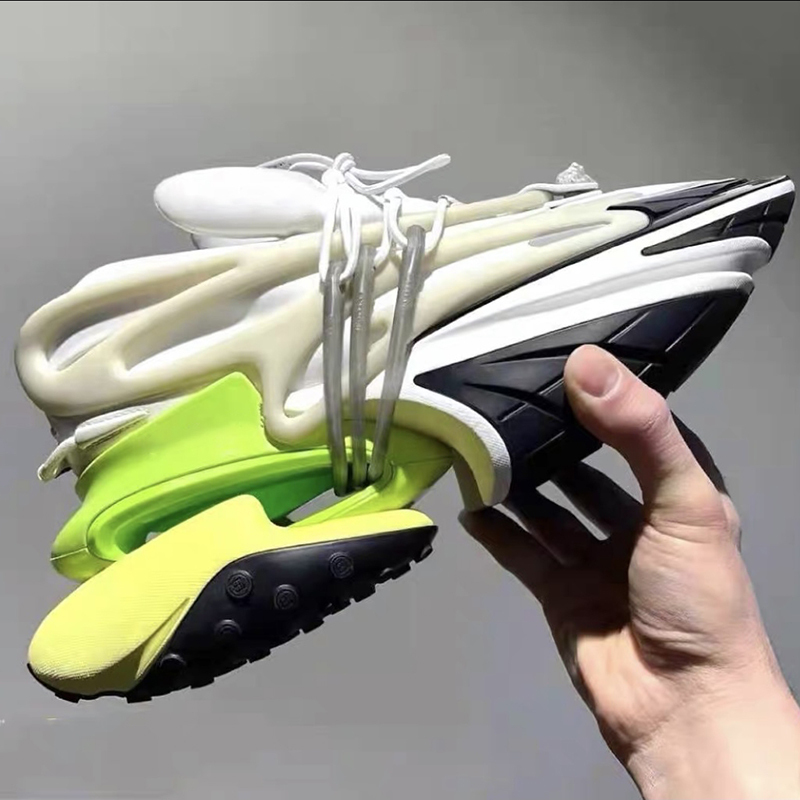 Bal Space Man Casual Dad Shoes Spaceship Couple Thick-Soled Shock-Absorbing Height-Increasing Sneakers Spaceship Yacht Shoes