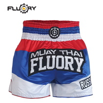 FLUORY fire base Sanda boxing clothing men and women boxing shorts thin quick-dry Muay Thai fighting pants adult