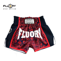 FLUORY fire base 2018 new Muay thai shorts mens fashion pattern fighting shorts sanda boxing suit