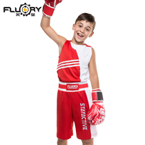 FLUORY fire base 2019 new Muay Thai pants children fighting fight pants Sanda boxing suit