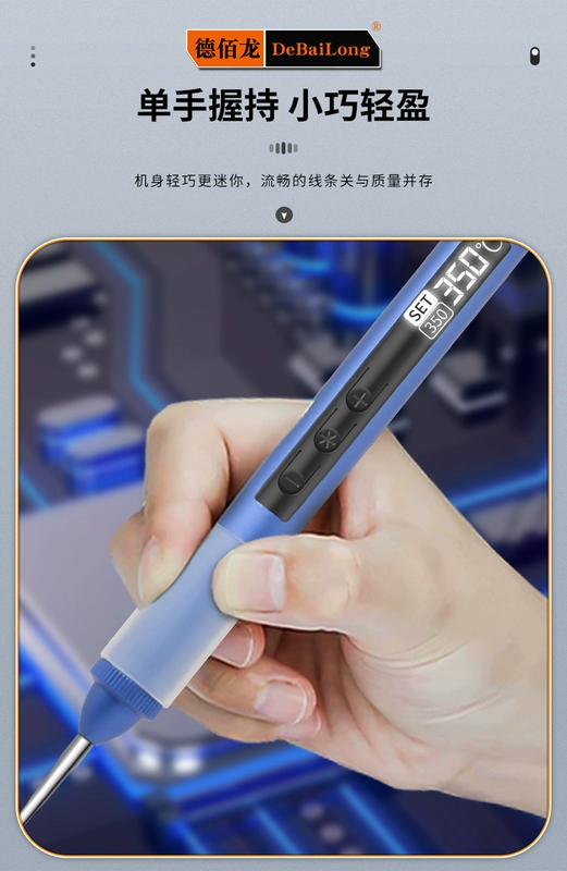 T Màn Hình Hiển Thị Kỹ Thuật Số Bộ Hàn C Cho USB Nhiệt Độ Không Đổi 65 Làm Nóng Bên Trong Di Động W Điện Thông Minh Mỏ Hàn mini 65 Sửa Chữa PD-C