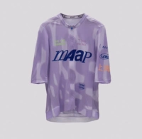 Шанхайская городская лимитированная мужская фиолетовая рубашка с короткими рукавами