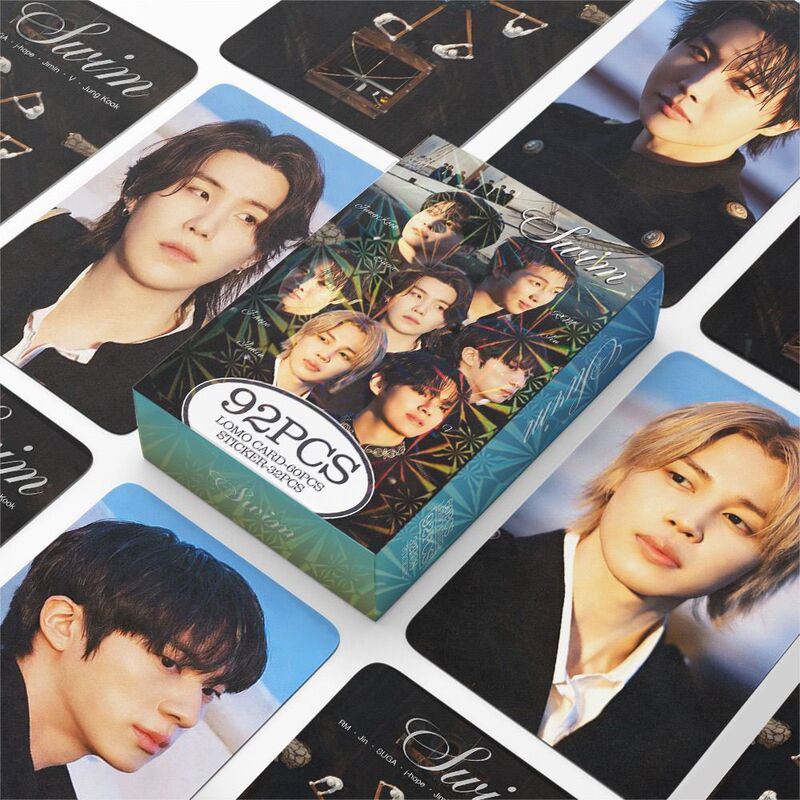 92 Bts Photocard Stickers Swim Merchandise Decorative Photocard Collectible Card Jungkook Self-Printed Lomo Card