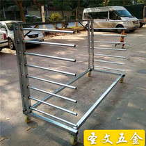 Wooden door dedicated 8-layer single-sided drying rack large plate drying rack movable tool car cabinet door furniture long table