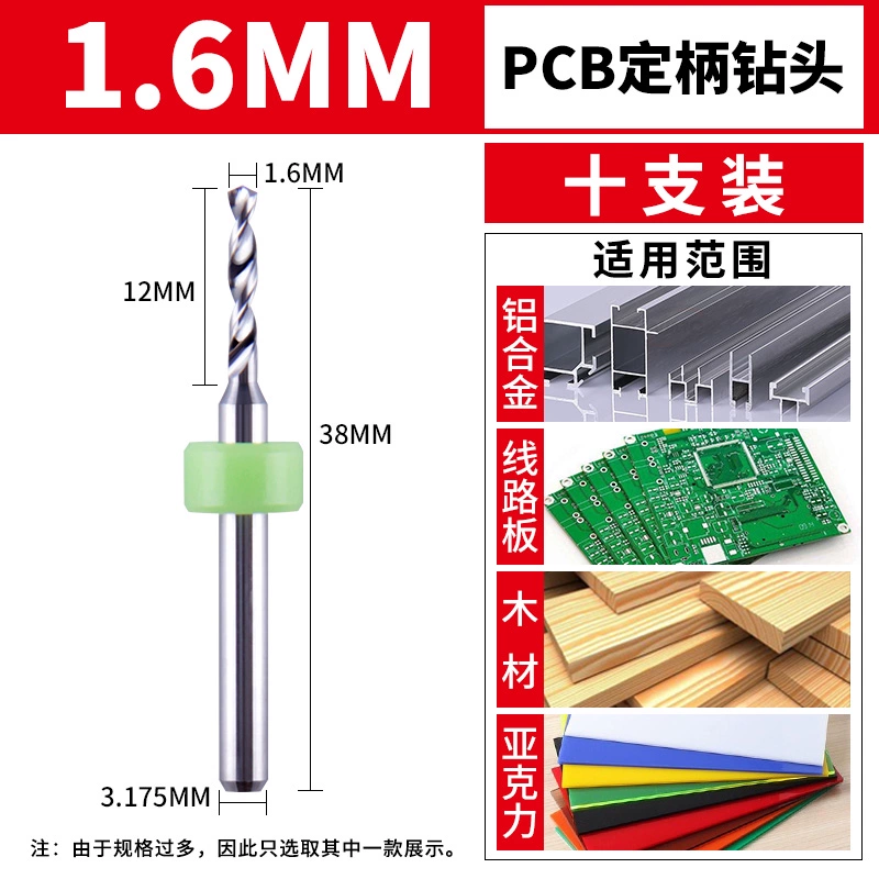 Matsuzaki pcb khoan thép vonfram khắc máy vi tính khoan nhỏ bảng mạch hợp kim khoan 0.2-1.0-2.0mm mũi khoan gỗ tròn Mũi khoan