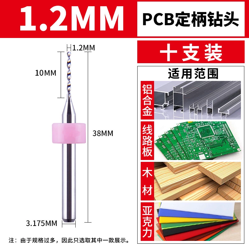 Matsuzaki pcb khoan thép vonfram khắc máy vi tính khoan nhỏ bảng mạch hợp kim khoan 0.2-1.0-2.0mm mũi khoan gỗ tròn Mũi khoan