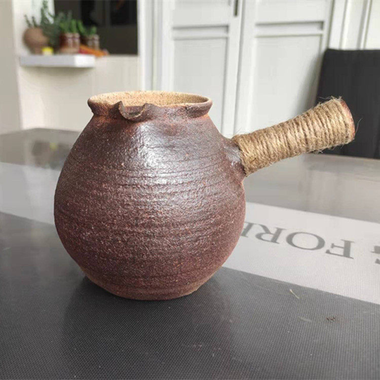 Handmade Yunnan coarse pottery side to cook tea pot Tuteo fair cup cooking teapot toasted teapot boil teapot retro wind-Taobao