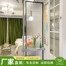 Customized art tempered Changhong water ripple water cube small wick embossed glass screen partition living room sliding door