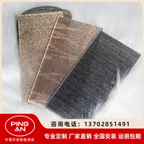 Manufacturer customized high-end extremely narrow art wired glass screen living room entrance bathroom partition sliding door decoration