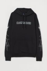 Толстовка hm正品h.m0892036男装棉iron maiden拉绒内里卫衣外套0892036002