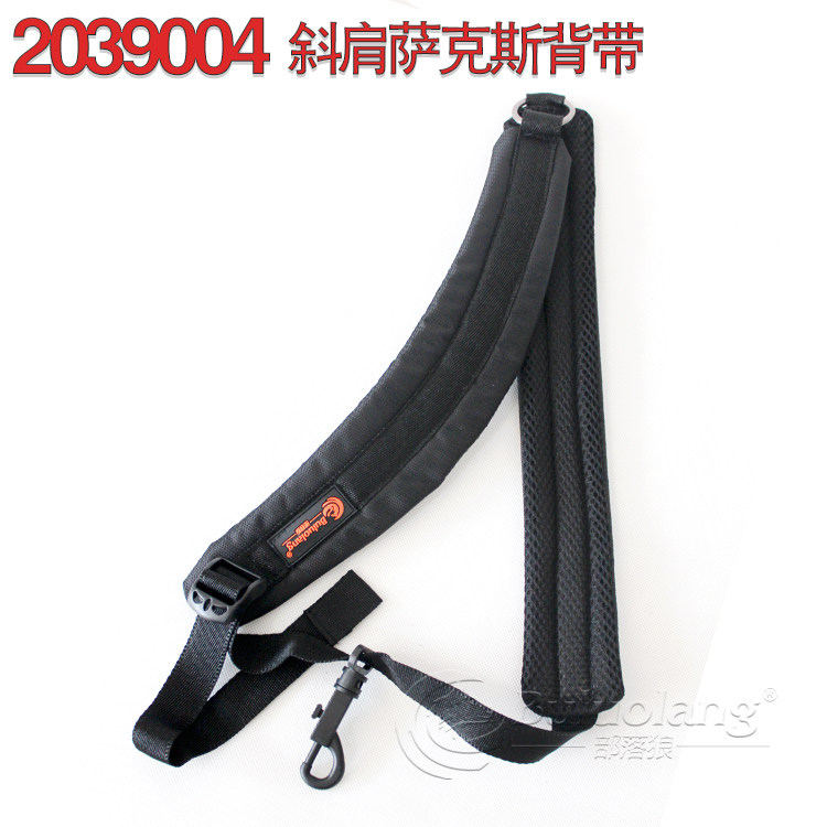 2020 new BULUOLANG sax wind neck with inclined shoulder cuddling bag widening thickened single shoulder strap plastic hook