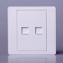 Chint switch socket panel NEW7-E209 telephone computer socket telephone network socket decoration