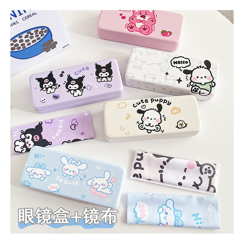 Cute Glasses Case, Portable, Women's Style, High-End, Pressure-Resistant, Anti-Fall, Cartoon Eye Box, ins Sunglasses, Student Storage Cute Glasses Case, Portable, Women's Style, High-End, Pressure-Resistant, Anti-Fall, Cartoon Eye Box, ins Sunglasses, Student Storage