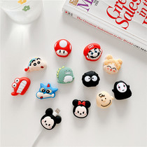 iPhone data cable protective cover Apple special line bite device Mobile phone charging cable Huawei oppo anti-break cute