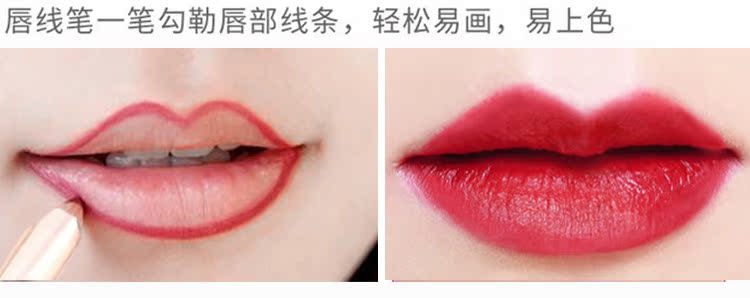 Mười hai bộ 12 màu của bút chì kẻ môi Lip liner bút chính hãng không thấm nước và dưỡng ẩm lâu dài không đánh dấu mờ miễn phí 	son bút chì yves rocher	