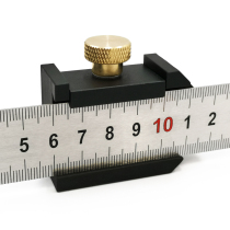 Steel ruler positioning block Aluminum alloy woodworking scribing locator fixing block Ruler scribing stopper positioning tool