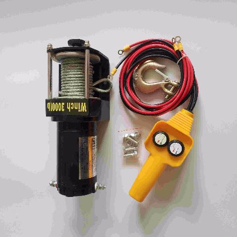2021 new electric winch 12 V on-board small hanger 24v electric crane windlass 3000 pounds 300 kg