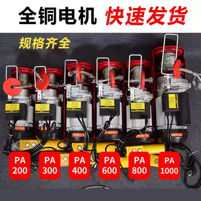 Micro electric crane 220V small crane household 0 5t1 ton hoist construction installation 2021 New