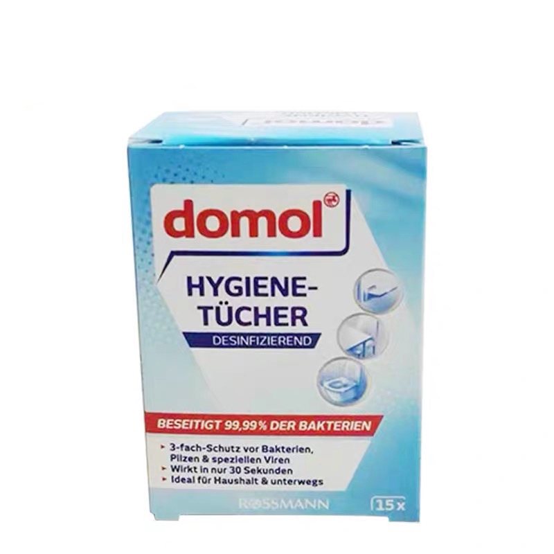 German domol multipurpose disinfection wet towels Children available free of wash-hand degeria disinfection 15 sheets of independent packaging