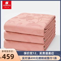 Junyu thickened whole cotton quilt single double 240 ×220cm pure cotton masked to support customization