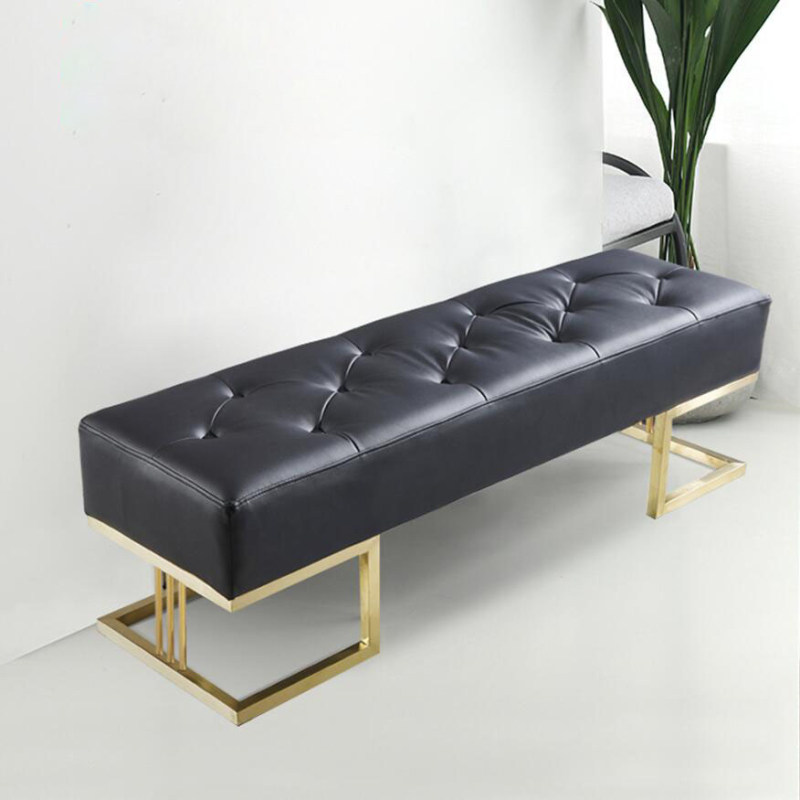 Nordic Light Lavish Changing Shoes Stool Home Bedroom Doorway Soft Bag Cushion Shoe Rack In a door strip minimalist wearing a footstool Juni