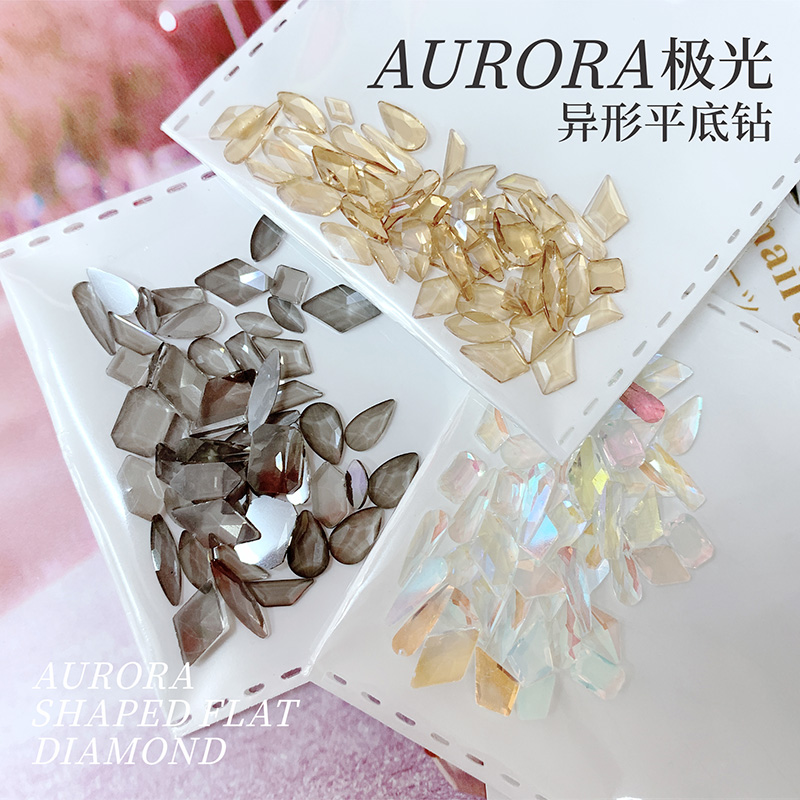 Zhuwei Ni Mei A Ornament Extreme Light Profiled Drill Diamond Super Shiny New Personality Net Red Luxurious Solid Nail