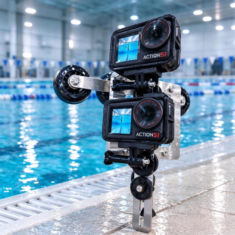 Water Mirror Stand for Swimming Pool Photography, Semi-Water Surface Tracking Action Camera Stabilizer, Swimming Composite Video Water Mirror Stand for Swimming Pool Photography, Semi-Water Surface Tracking Action Camera Stabilizer, Swimming Composite Video