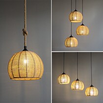 Japanese style chandelier new Chinese restaurant Tea Room Chinese style Zen living room Villa guest lamp light luxury single
