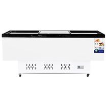 Ellis flat island cabinet horizontal freezer combination island cabinet seafood barbecue order cabinet refrigeration and freezing