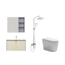 Coritu·OMEX light smart toilet bathroom cabinet 80cm three-function shower (hot product combination)